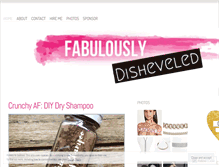 Tablet Screenshot of fabulouslydisheveled.com